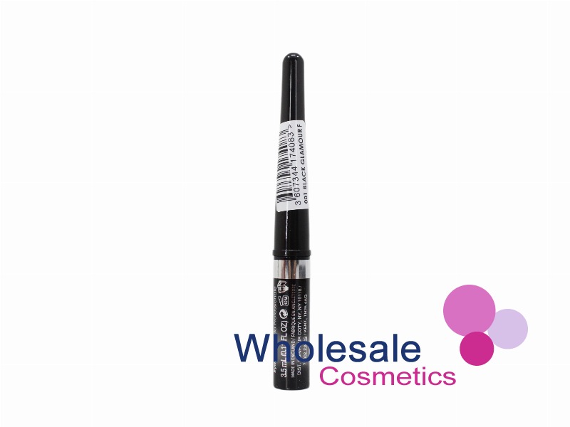 9 x Rimmel Glam'Eyes Professional Liquid Eye Liner - 001 BLACK GLAMOUR